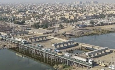 وزارة الإعمار تعلن بلوغ نسبة إنجاز الجسر الهولندي في ذي قار 60 بالمئة