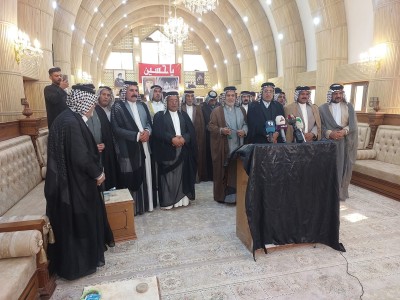 عشائر بني خيكان تعتذر للحاج هادي العامري وتؤكد رفضها للتصرفات الفردية