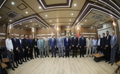 نائب محافظ ذي قار يستقبل رئيس اتحاد الكرة لبحث دعم القطاع الرياضي في المحافظة