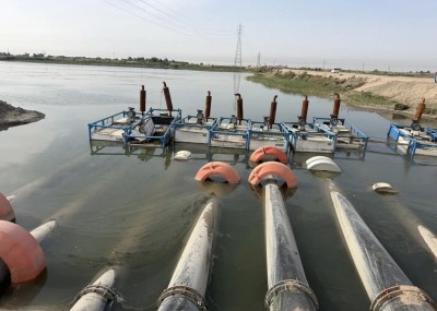 الموارد المائية في ذي قار تتابع أعمال صيانة محطات الضخ على السدة القاطعة بين الجبايش والمدينة