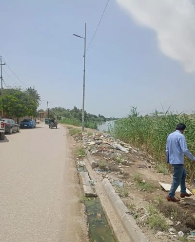 بيئة ذي قار تطلق حملة ميدانية لمعالجة تلوث نهر الغراف ورفع النفايات المتراكمة في الرفاعي