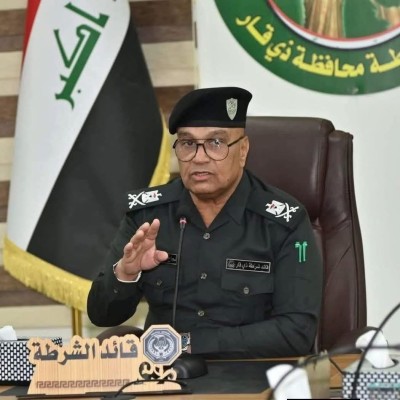 قائد الشرطة يكشف أن بعض منتسبي شرطة ذي قار يعملون عشرين ساعة يوميا