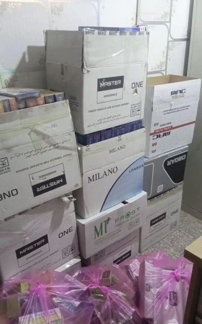 مديرية مكافحة الجريمة المنظمة تشن حملة واسعة على تجارة السجائر المهربة في ذي قار