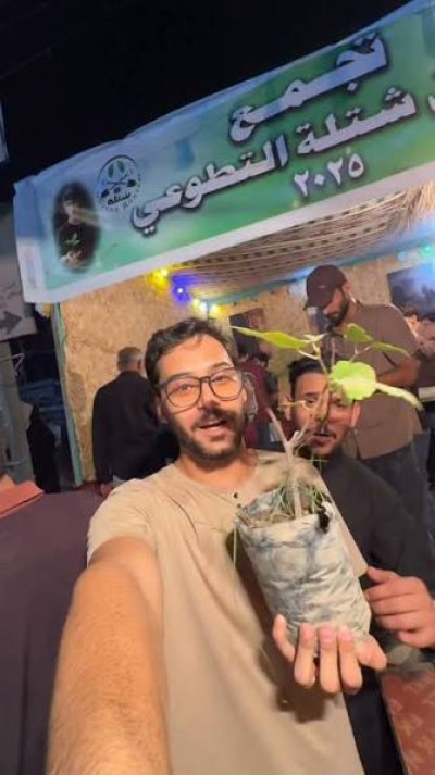 فريق شتلة في الشطرة يوزع الشتلات مجانًا ثوابًا للإمام الحسين (عليه السلام