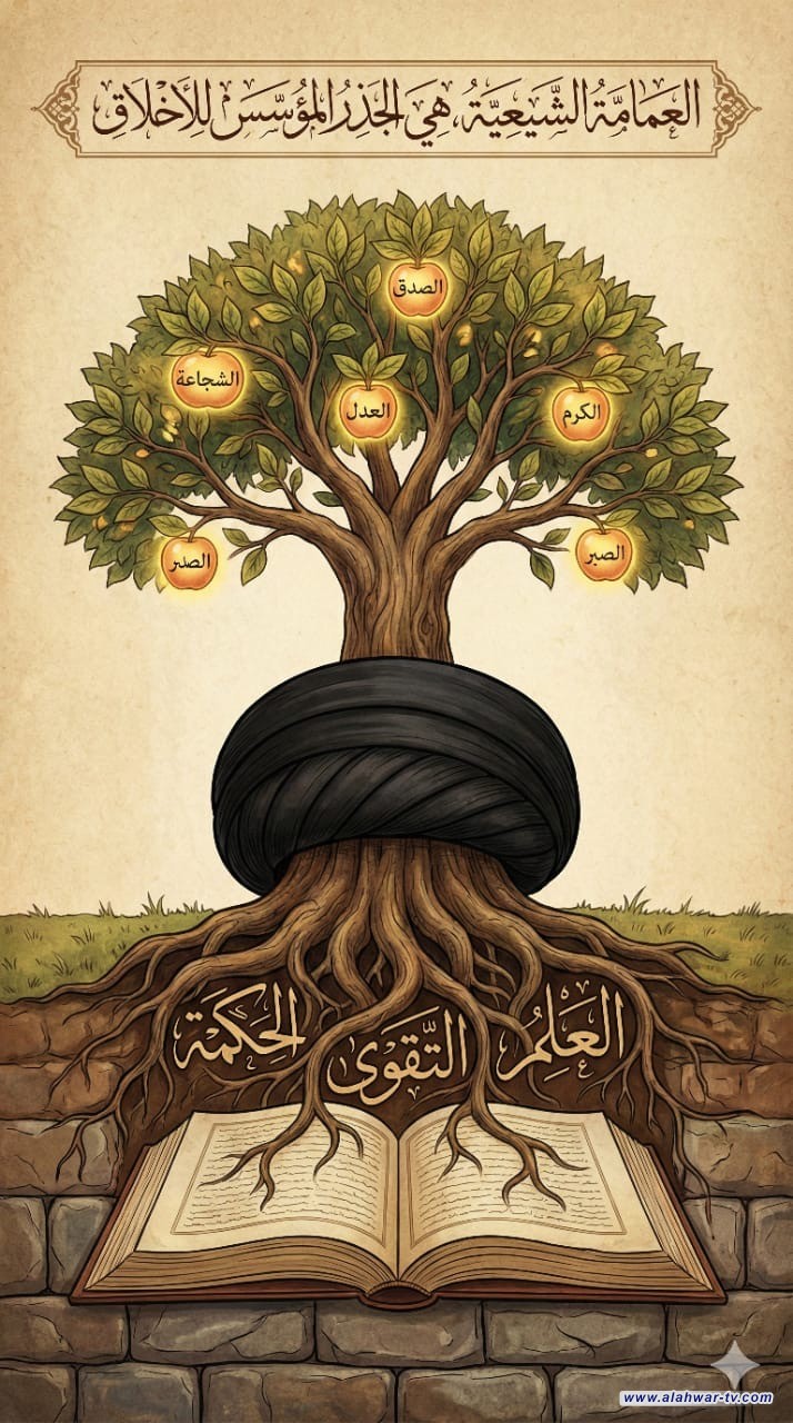 العمامة شعليها.