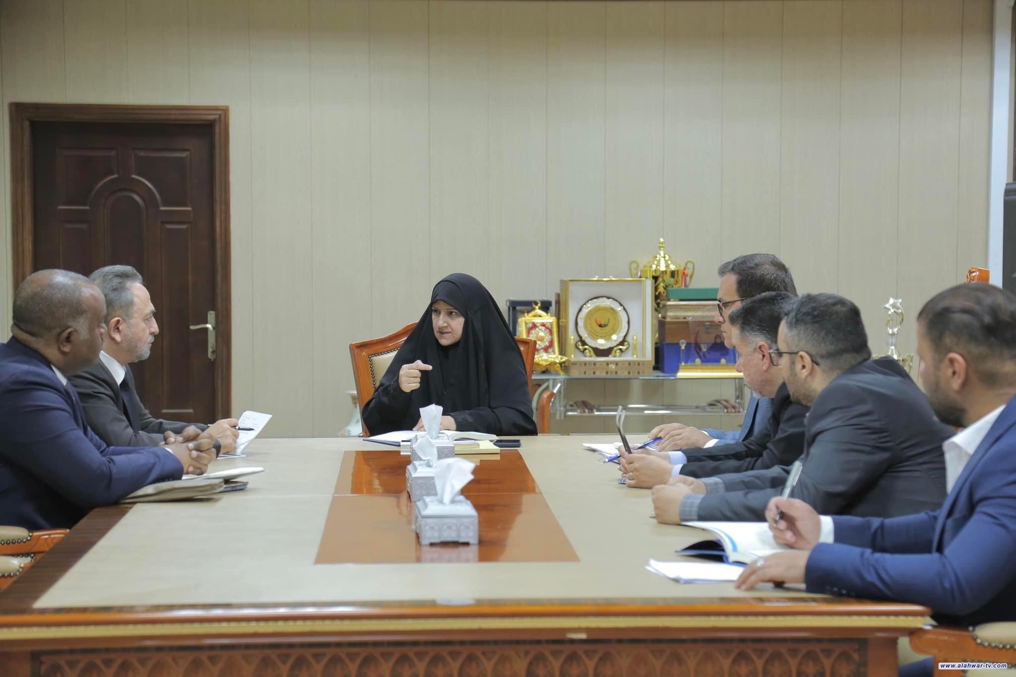 تواصل وزيرة الاتصالات الدكتورة هيام الياسري متابعاتها لعمل الشركة الاستشارية