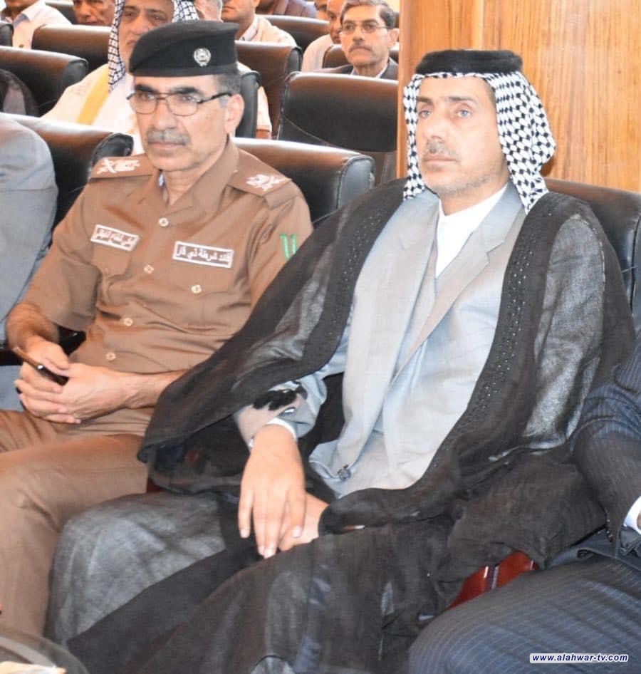 قائد شرطة ذي قار يشارك بحضور الندوة التي اقامها منتدى اور للحوار ويؤكد على مواصلة عمليات فرض القانون .