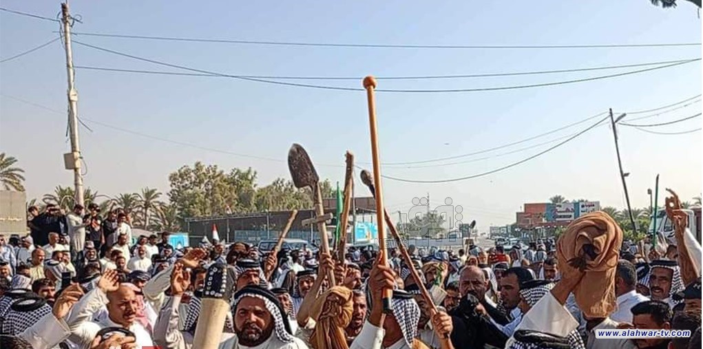 بـ"المگاوير".. مزارعو النجف يتظاهرون للمطالبة بالتعويض..