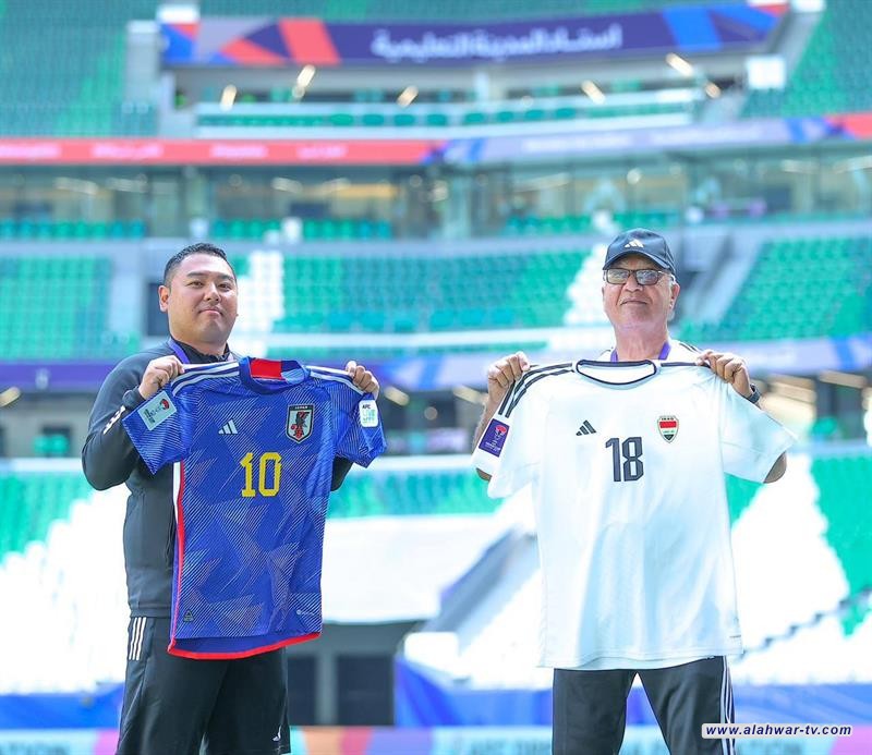 منتخبنا الوطني بالطقم الأبيض في مواجهة اليابان يوم غد الجمعة