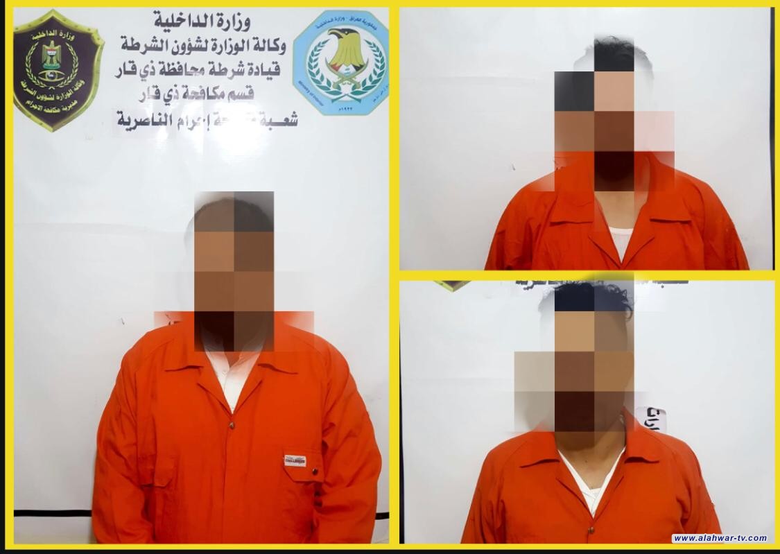 قيادة شرطة ذي قار تعلن عن القبض على 3 متهمين بمقتل الشيخ جميل حاتم العتابي .
