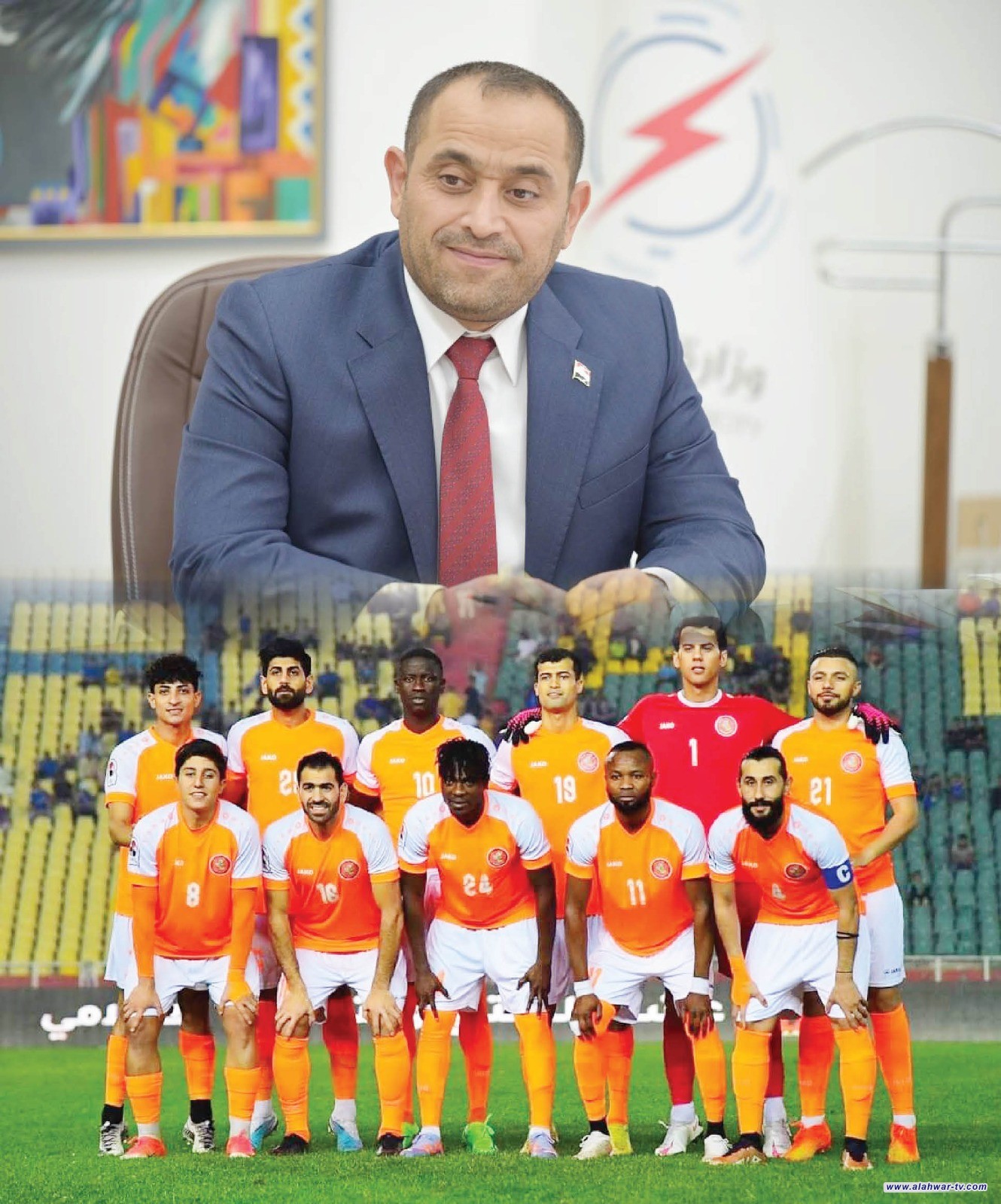 وزير الكهرباء يهنئ فريق نادي الكهرباء الرياضي لفوزهم وتألقهم في منافسات دورة الكرة الممتاز .