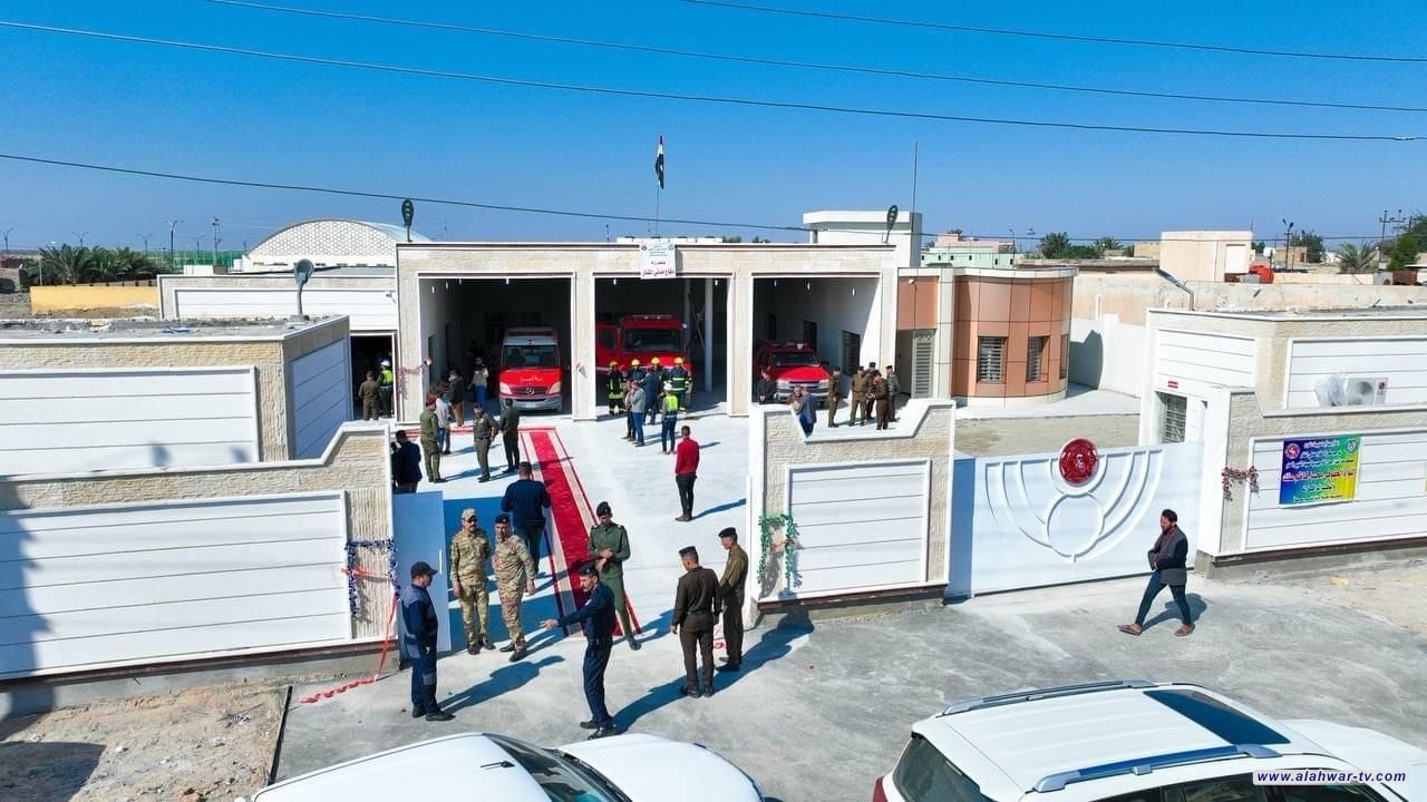 رئيس صندوق اعمار ذي قار يفتتح مركزا للدفاع المدني ويشارك افتتاحية مباني تعليمية وصحية بناحية المنار