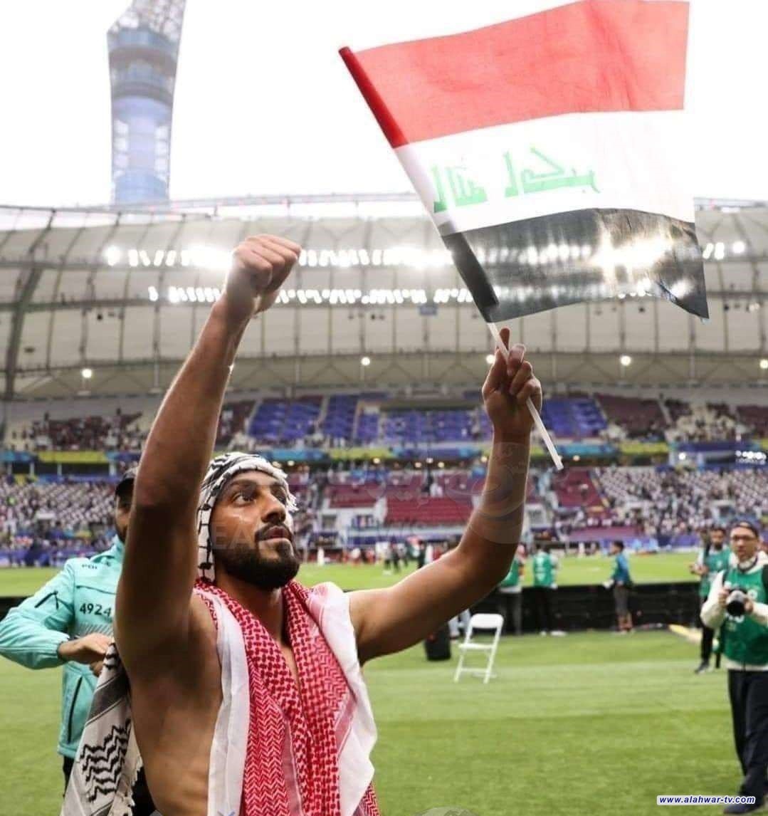 نجم المنتخب الأردني يغازل العراق: علم تزين بكلمة الله أكبر لا يُنكس