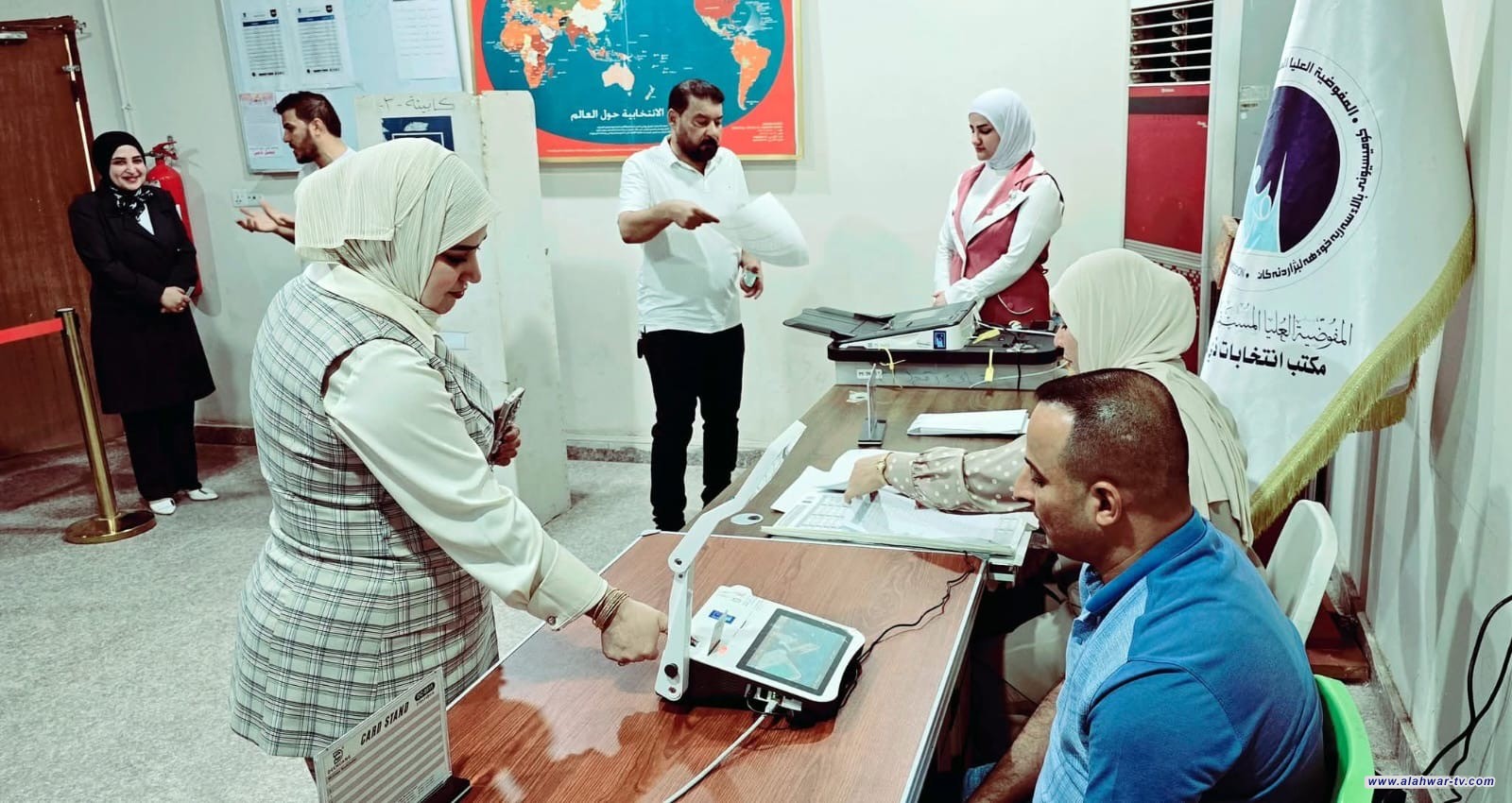 مكتب انتخابات ذي قار   يجري المحاكاة التجريبية الثالثة استعداداً ليوم الاقتراع