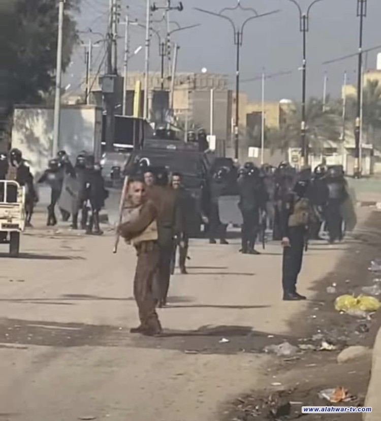 عاجل  قوات أمنية مشتركة من جهاز مكافحة الارهاب والشرطة الاتحاديه وافواج الطوارىء تحتشد في مداخل قضاء الاصلاح جنوب الناصرية ، والتي تشهد معارك شرسة الان.