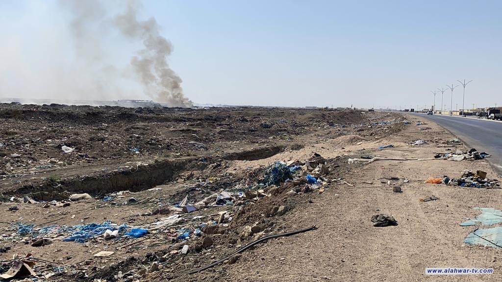 بيئة ذي قار ترصد استمرار مخالفة عمل الطمر الصحي في الفضلية للضوابط