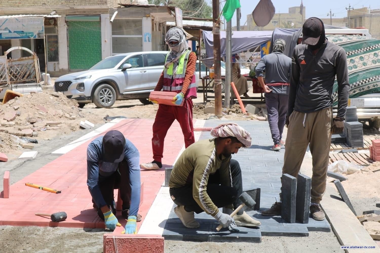 المباشرة بتنفيذ 5 مشاريع خدمية بقضاء قلعة سكر شمال ذي قار