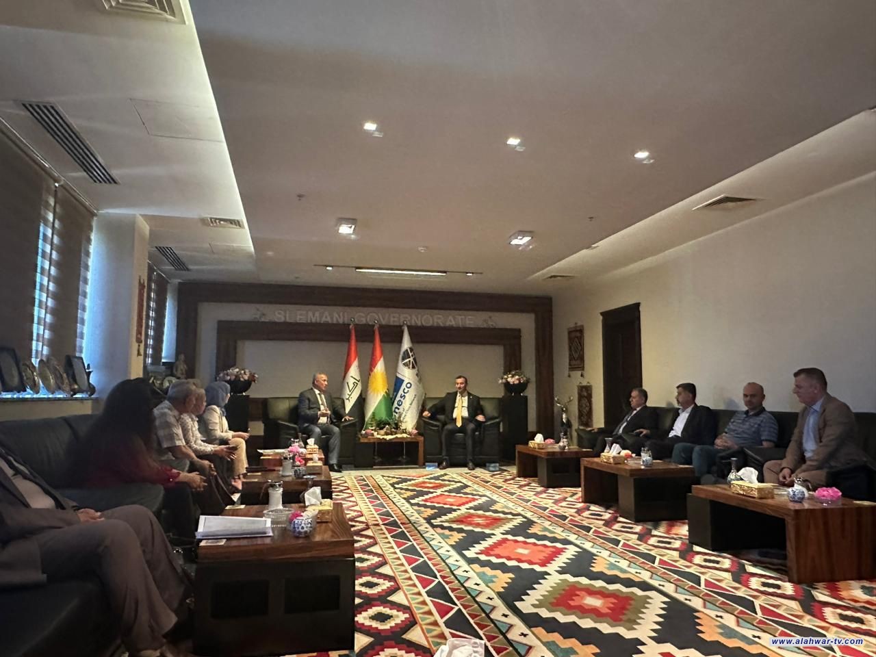 مدير عام دائرة تطوير القطاع الخاص يبحث مع محافظ السليمانية ورؤساء الدوائر التجارية ثلاثة محاور أساسية