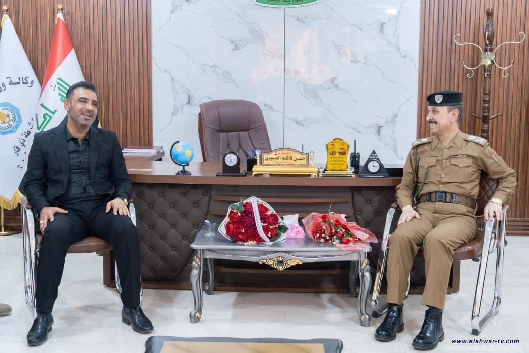العمري يزور مقر قيادة شرطة شمال ذي قار