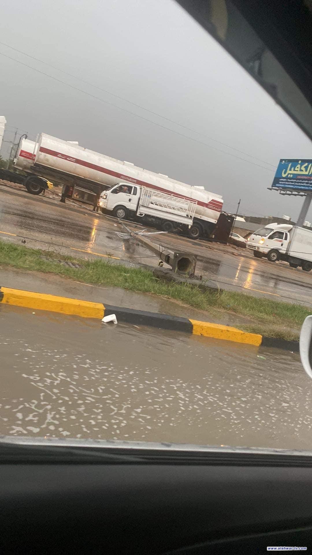 سقوط أعمدة كهرباء وتوقف مشروع ماء ناحية ميسلون شمال ذي قار