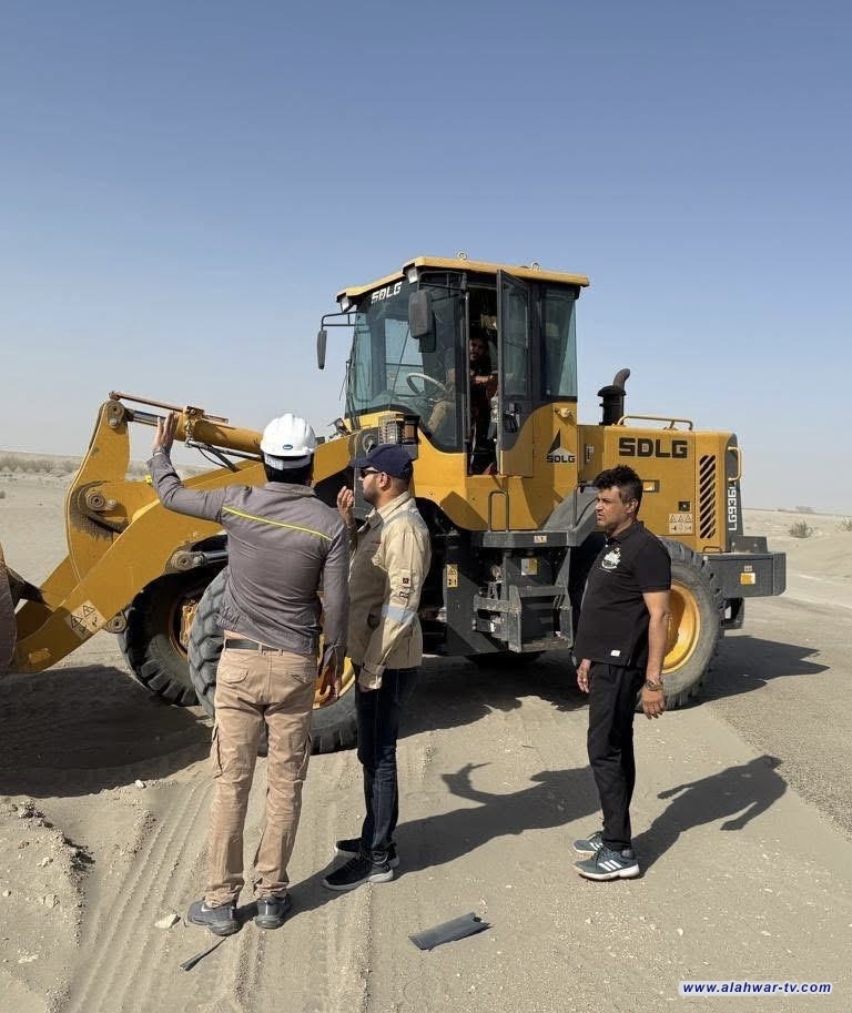 الكثبان الرملية تعرقل السير على الطريق السريع وشركة نفط ذي قار تتدخل فوراً