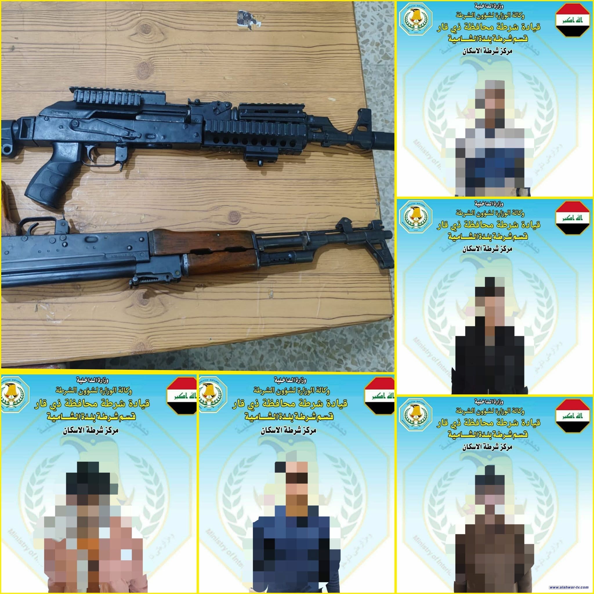 شرطة بلدة الشامية تلقي القبض على 6 متهمين أطراف مشاجرة وتضبط سلاحين ناريين