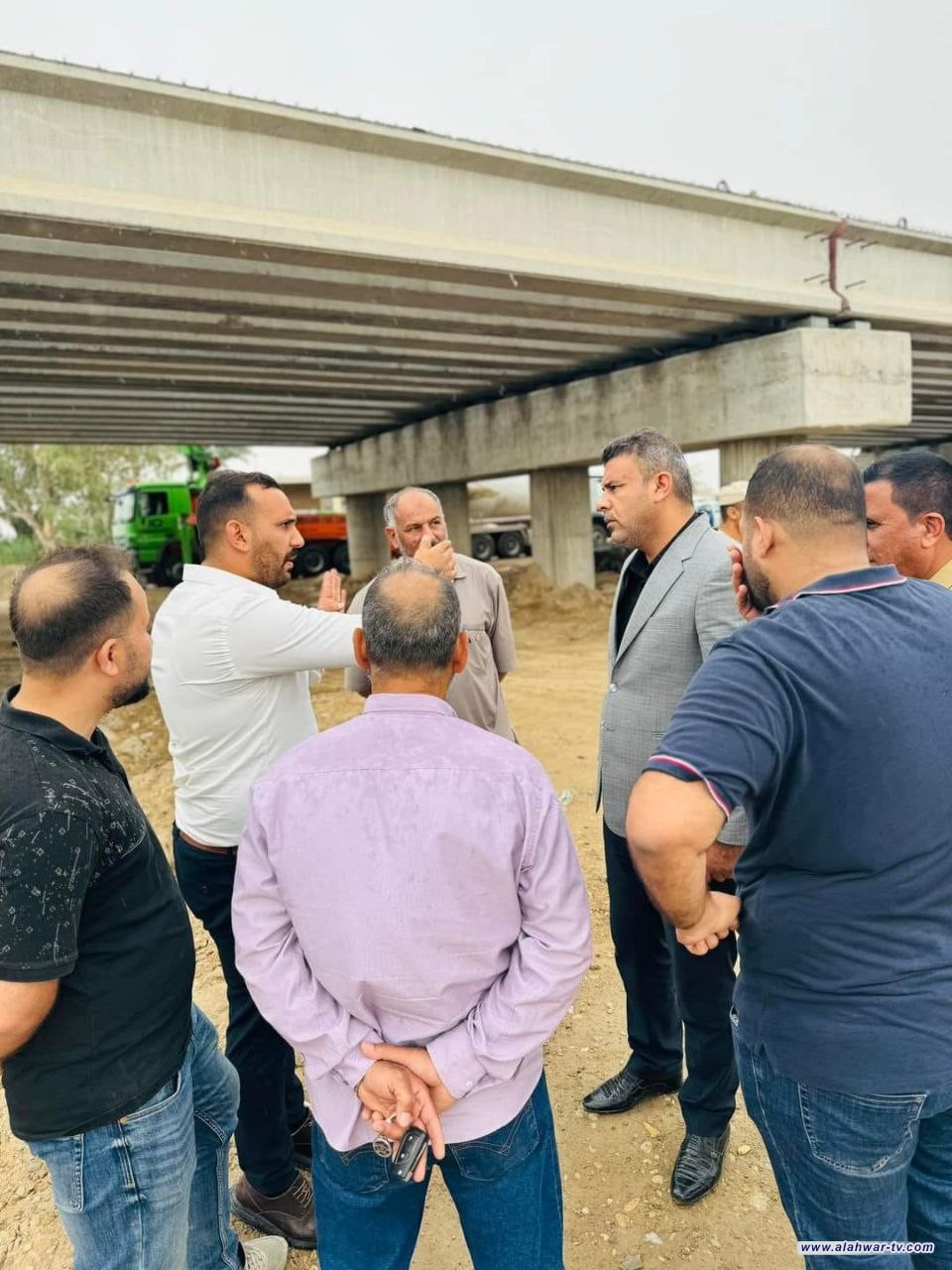 استمرار العمل بمشروع الممر الثاني لطريق الفجر ال بدير