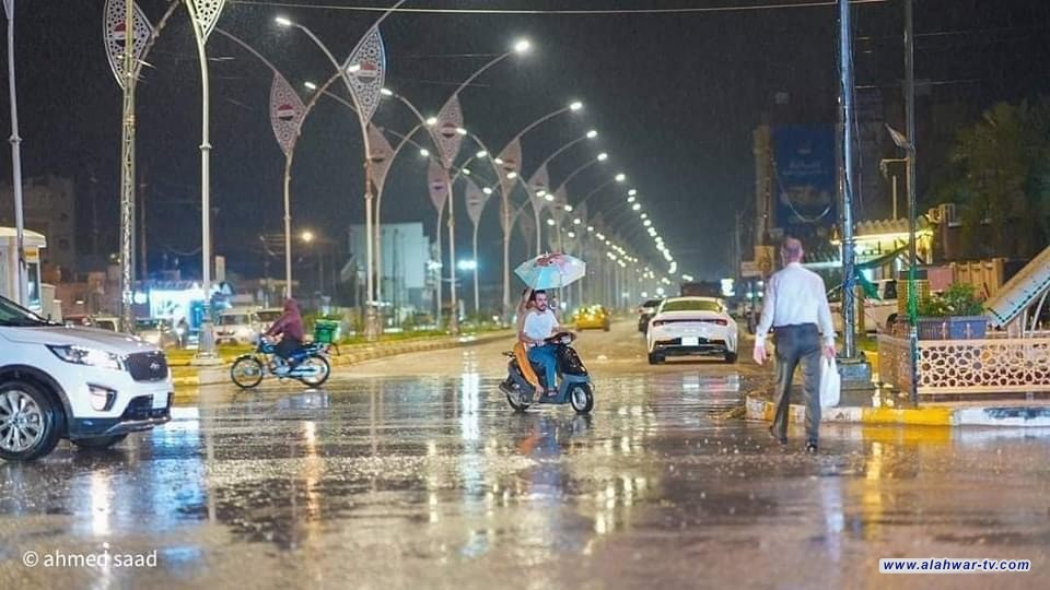 أمطار متفاوتة في ذي قار: الناصرية تتصدر المشهد بينما لم تهطل في الشطرة