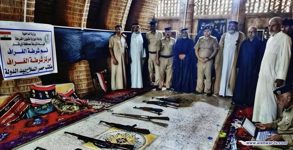 حملة أمنية شمال الناصرية لتسجيل الأسلحة