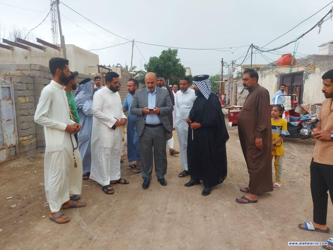 معاون محافظ ذي قار للشؤون الفنية يواصل جهوده لشمول مواطني خلف مدينة الصدر بالبنى التحتية