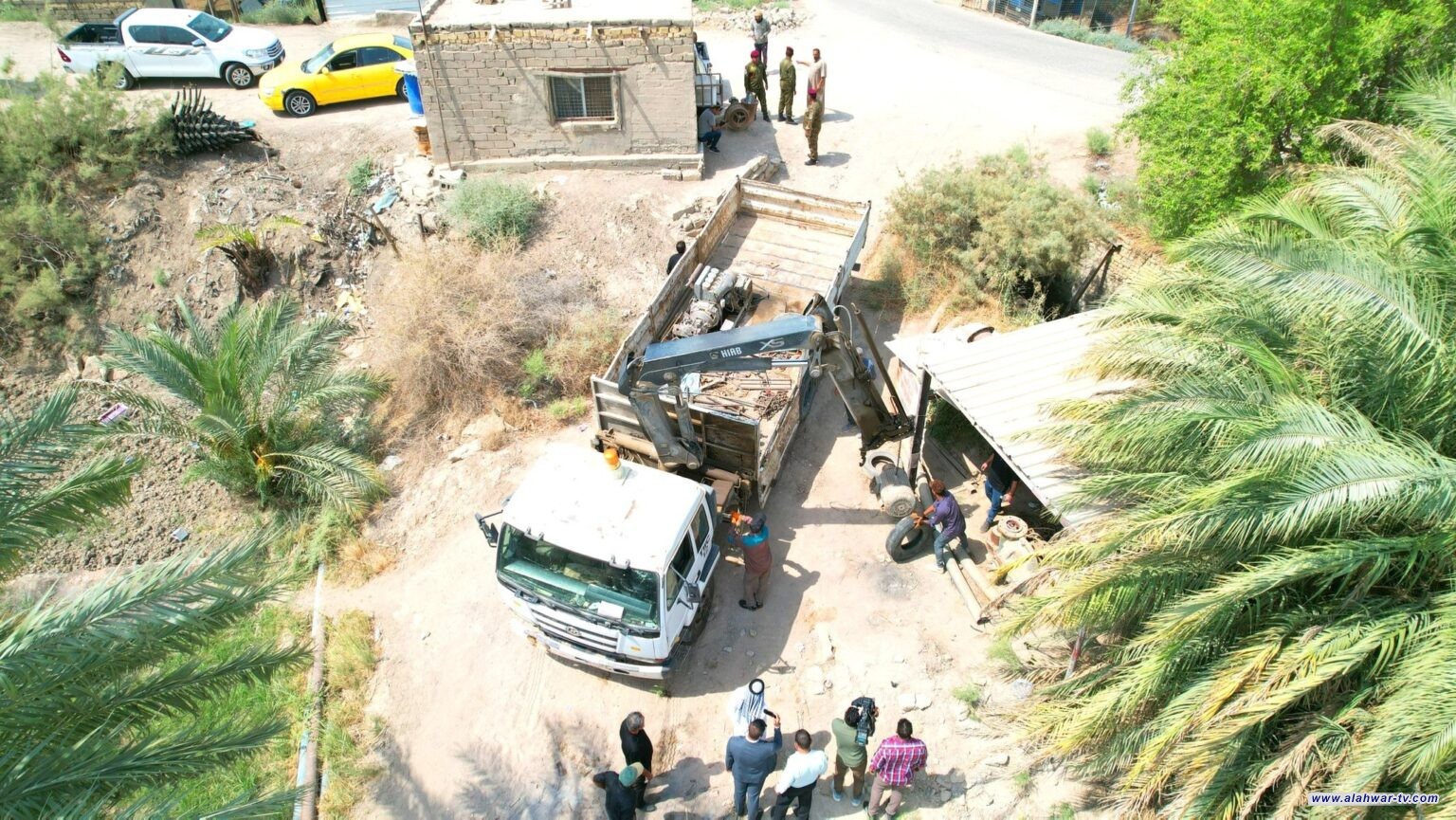 حملة كبرى لرفع التجاوزات على نهر الفرات في الناصرية وناحية أور