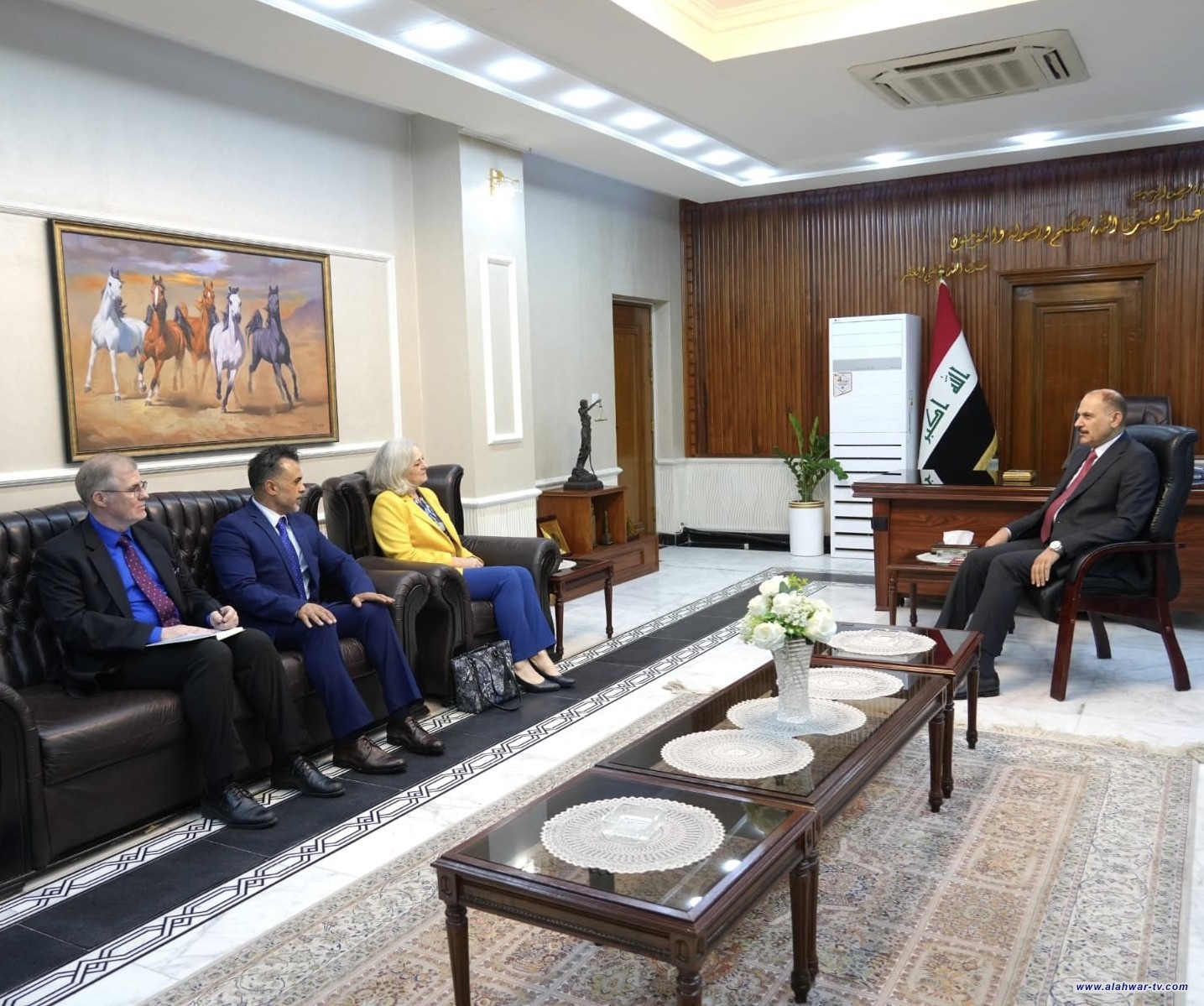 رئيس المحكمة الاتحادية والسفيرة الأمريكية يناقشان انتخابات برلمان إقليم كردستان