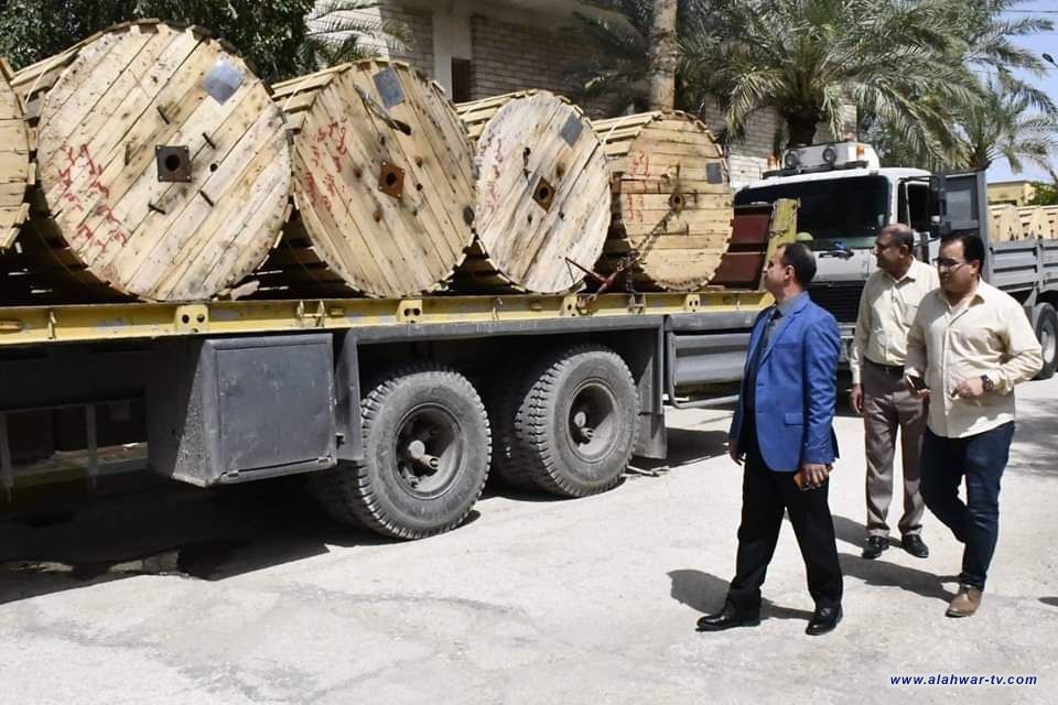 شركة أور تجهز توزيع كهرباء الفرات الأوسط بمنتجاتها من القابلوات الكهربائية والأسلاك