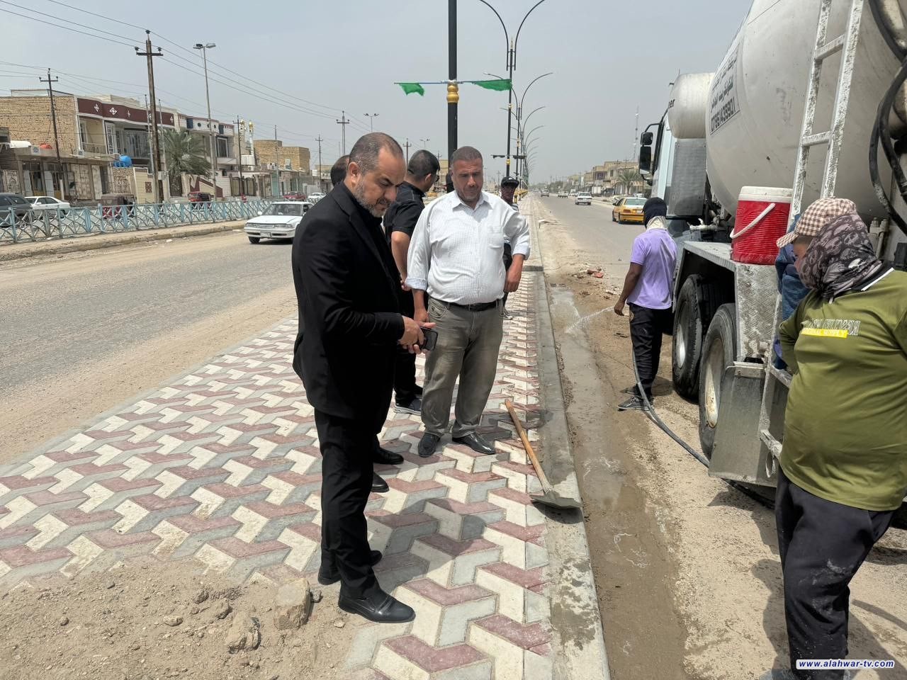 الناشي يتابع عدد من الاعمال الخدمية في ناحية الفضلية ويشخص مشاكل في التنفيذ