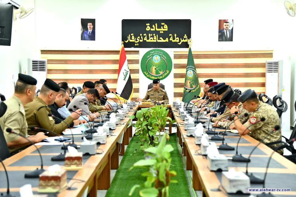 قائد شرطة ذي قار يترأس اجتماع اللجنة الأمنية الفرعية للانتخابات