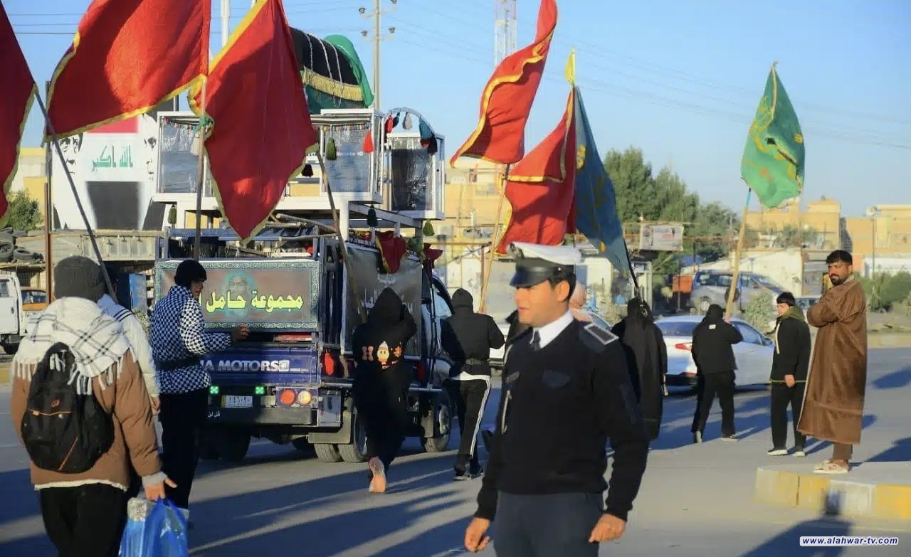 زحف حسيني نحو بغداد لإحياء زيارة الإمام موسى الكاظم (ع)