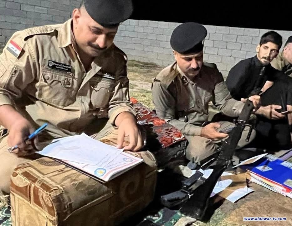 شرطة ذي قار تسجل أكثر من 100 قطعة سلاح خلال أسبوع في الدواية