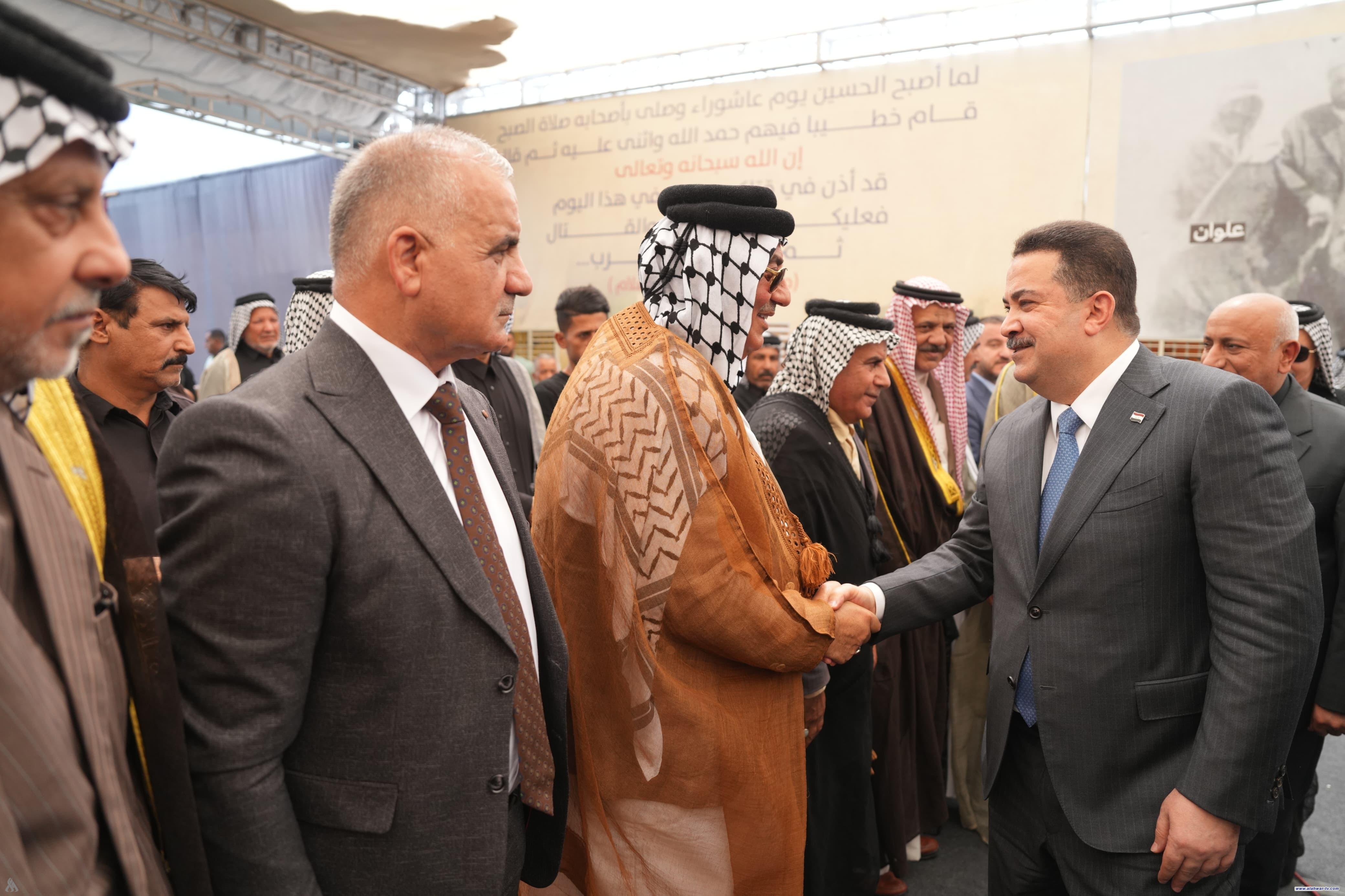 رئيس الوزراء يصل إلى قضاء الكفل في بابل لحضور حفل استذكار ثورة العشرين