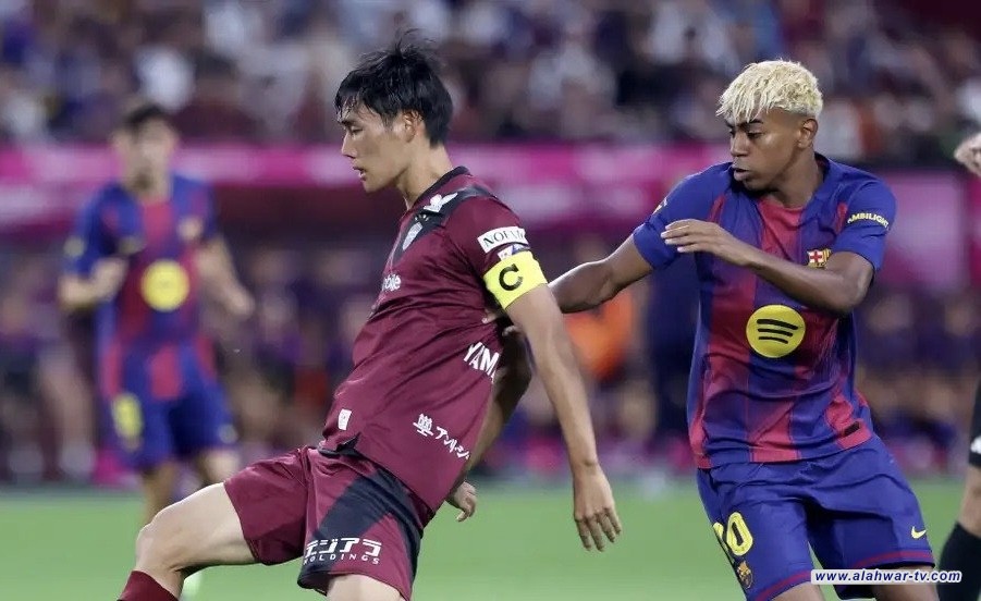 برشلونة يتغلب على فيسيل كوبي الياباني تجريبيًا