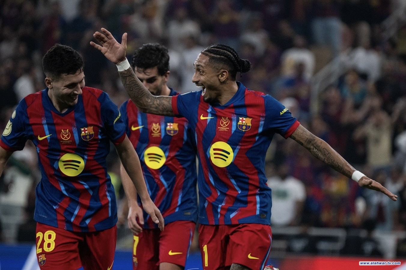 برشلونة يكتسح بيلباو بخماسية ويبلغ نهائي كأس السوبر الإسباني