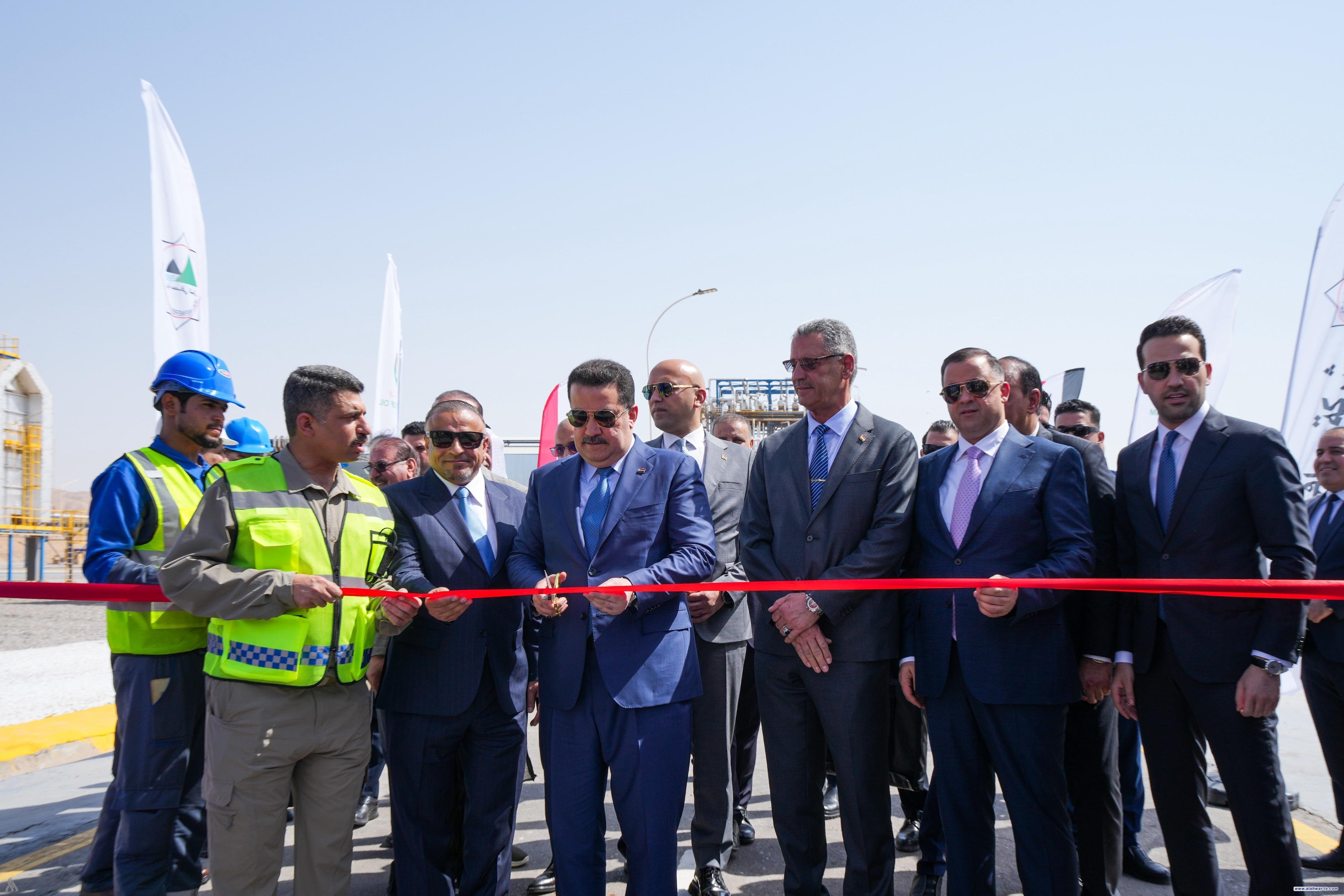 رئيس الوزراء يفتتح مصفى الدهون في بيجي بطاقة 250 ألف طن سنوياً