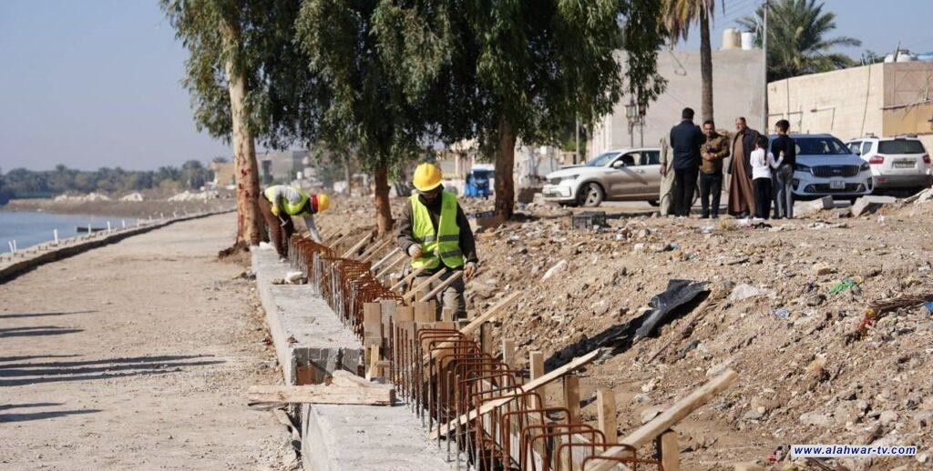 صندوق إعمار ذي قار يعلن عن تقدم العمل في كورنيش قلعة سكر