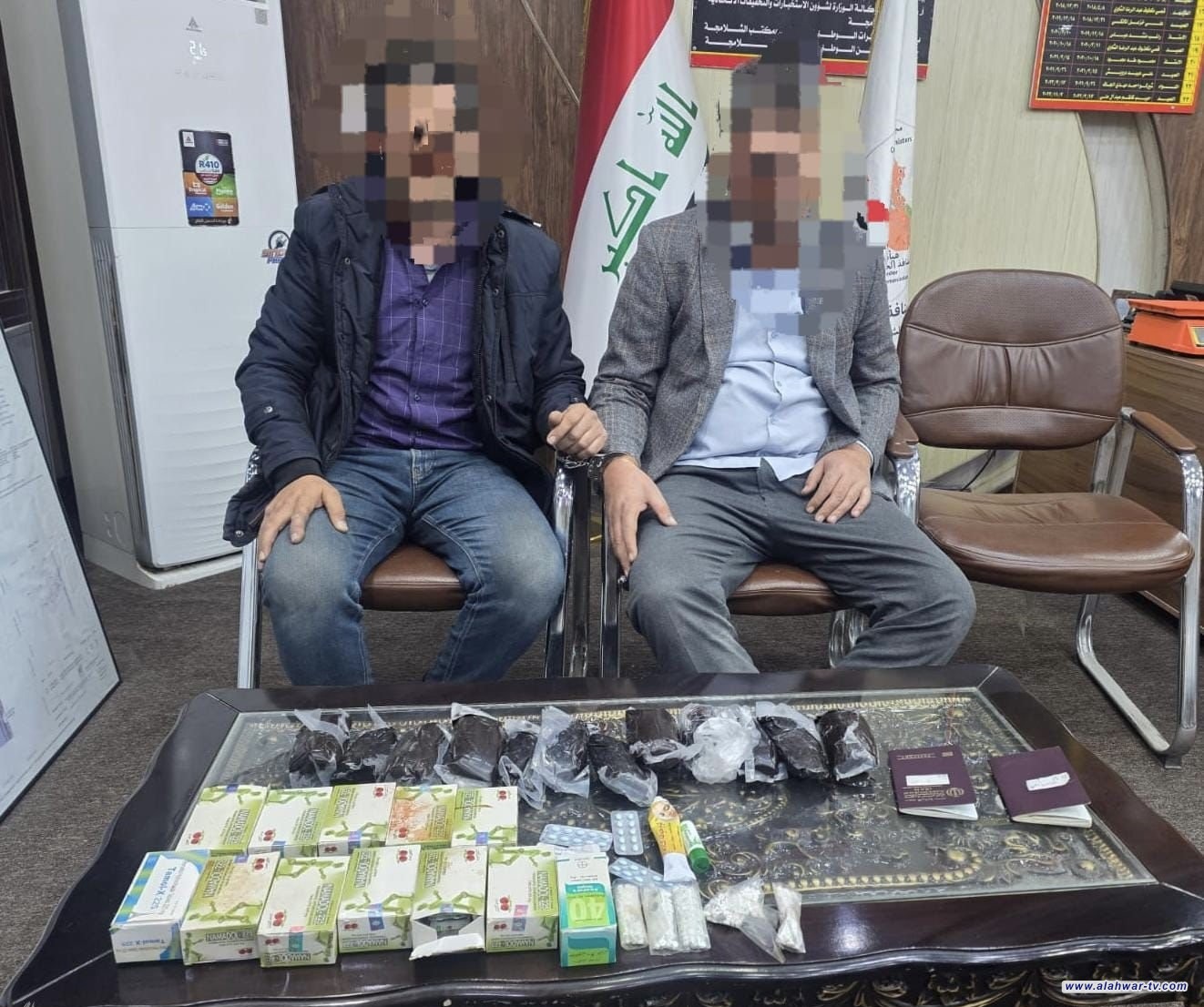 ضبط كيلوغرامين من مادة الترياك مع حبوب مخدرة بمنفذ الشلامجة