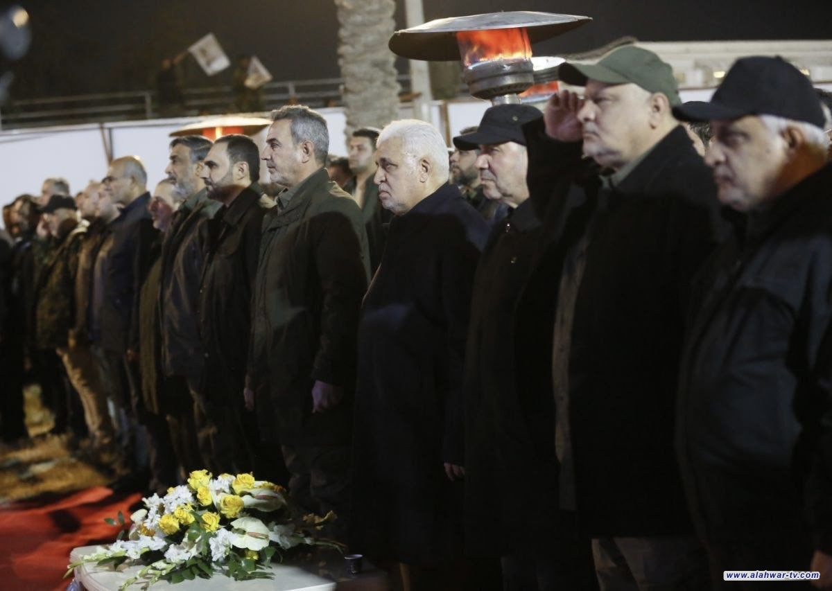 في شارع مطار بغداد.. بدء مراسم إحياء الذكرى الخامسة لاستشهاد قادة النصر