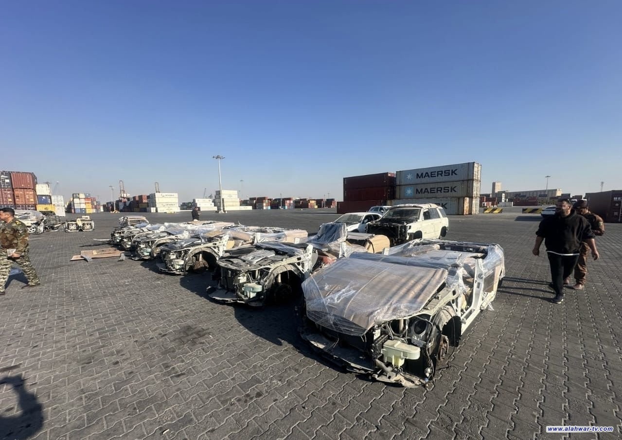 ضبط (14) عجلة دون الموديل معدة للتهريب في منفذ ميناء أم قصر الأوسط