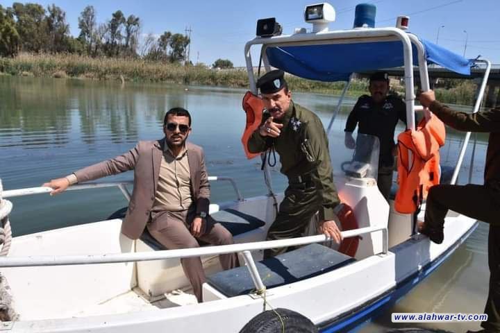 قائمّقام قضاء البطحاء يوجه كتاب شكر وتقدير لابطال مفرزة الشرطة النهرية .