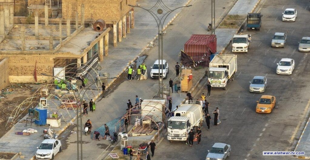 انطلاق حملة كبرى لتنظيف شوارع الناصرية بعد انتهاء المسير الحسيني بإشراف محافظ ذي قار