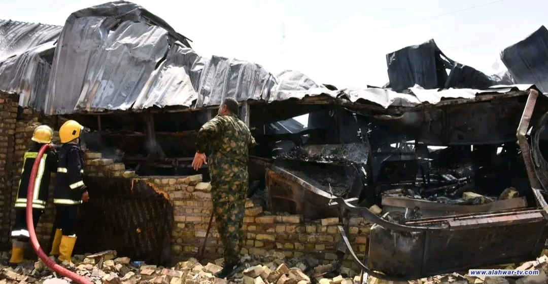 الأضرار جسيمة  حريق يلتهم محالاً تجارية في واسط