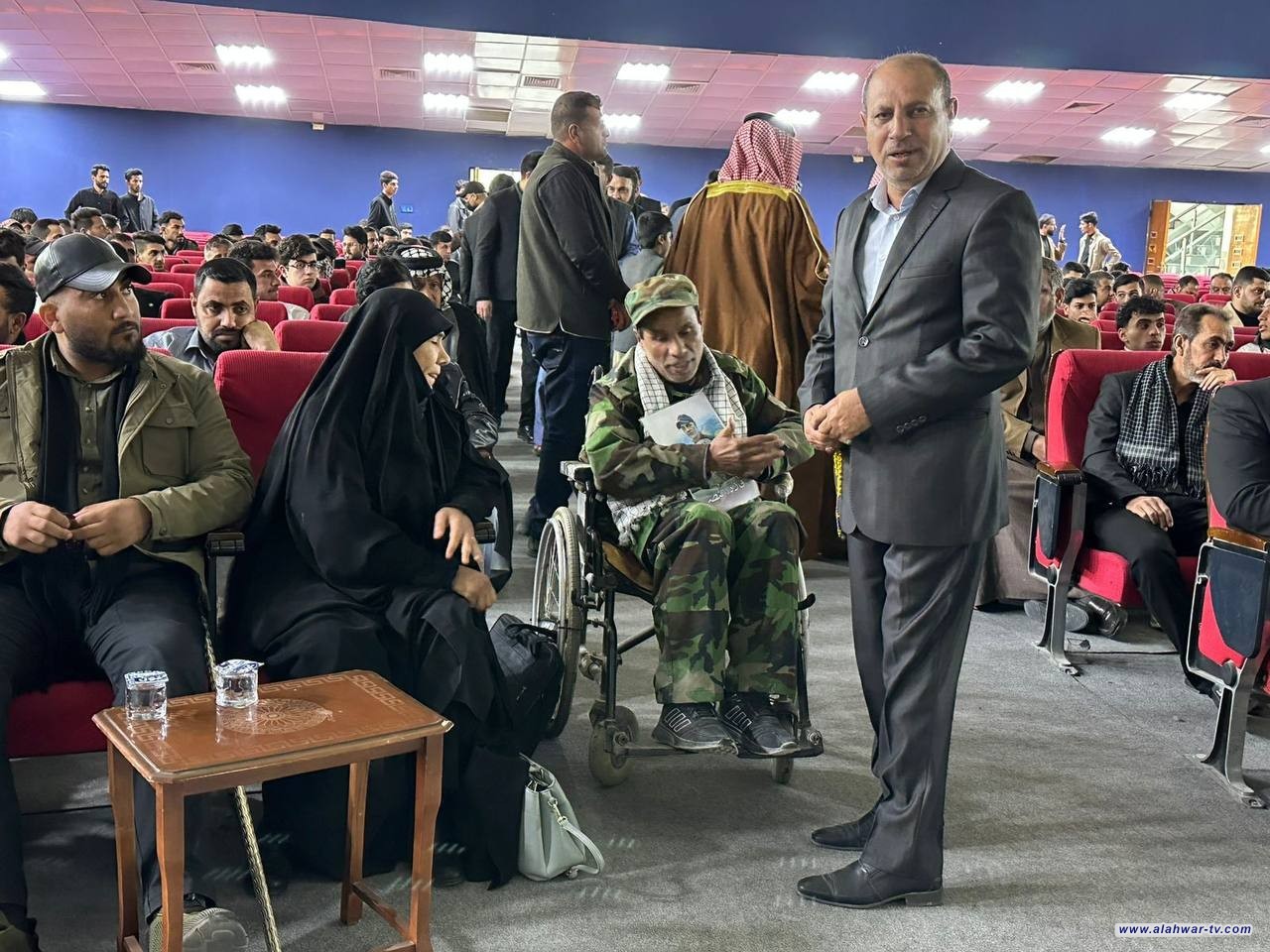 النائبة أمل الناصري تحضر الحفل التأبيني في الذكرى السنوية الخامسة لاستشهاد قادة النصر