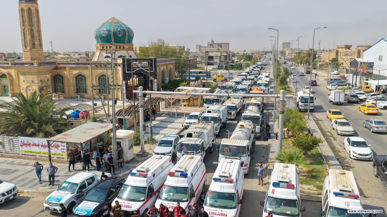 بدعم المحافظ ذي قار تشارك بجهد خدمي واسع في كربلاء لخدمة الزائرين